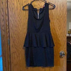 Black Peplum dress
